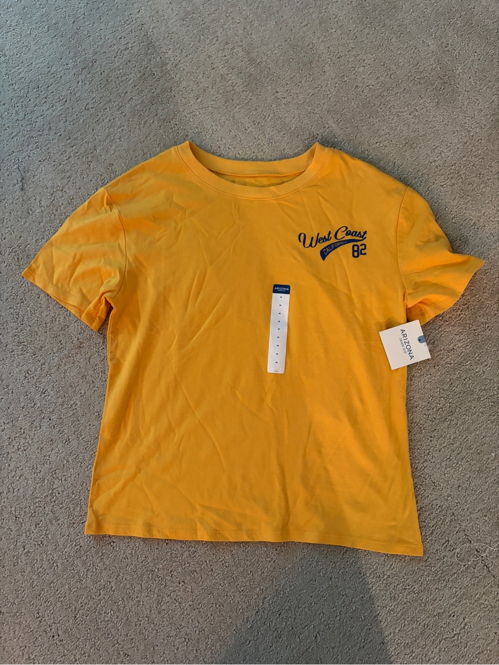 Arizona Jean Company Yellow 'West Coast 82' Graphic Tee